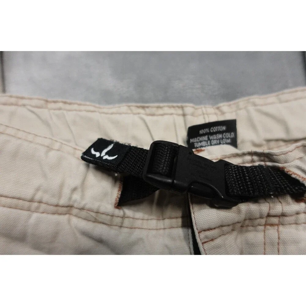 PrAna Relaxed Fit Mens Size‎ L 100% Cotton White Hiking Cargo Pants